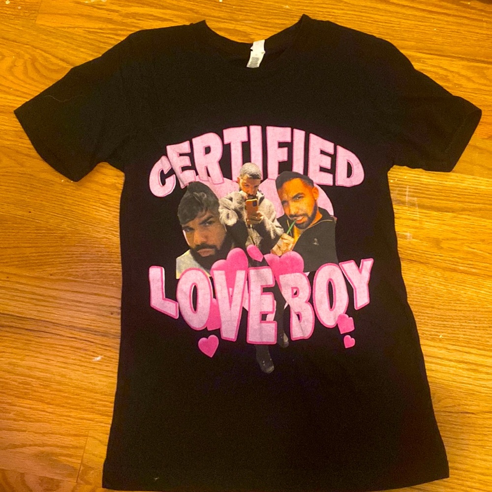 It’s a Certified Lover Boy Drake shirt!